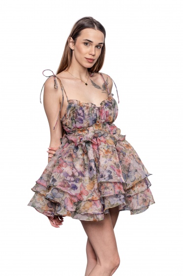 ДАМСКА КЪСА РОКЛЯ ПЕПЕРУДА