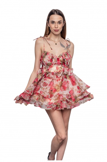 Дамска къса рокля ягода - Moonstone.bg Дамска къса рокля ягода