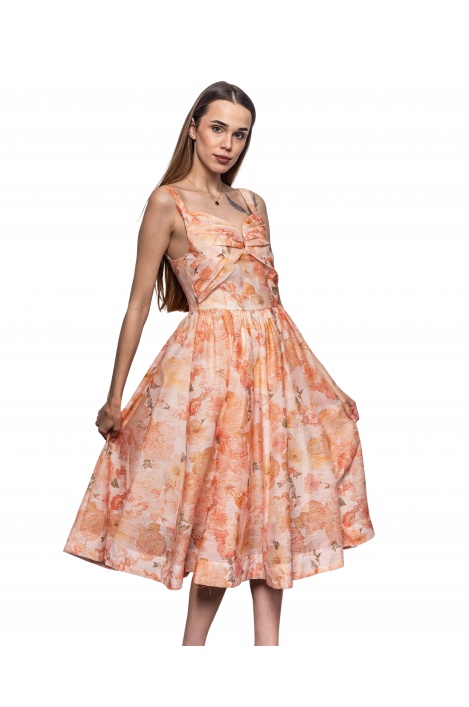 Дамска рокля цветя - изглед 1 - Moonstone.bg Дамска рокля цветя - изглед 1