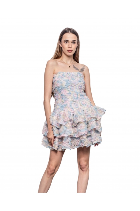 Дамска рокля цвете - изглед 4