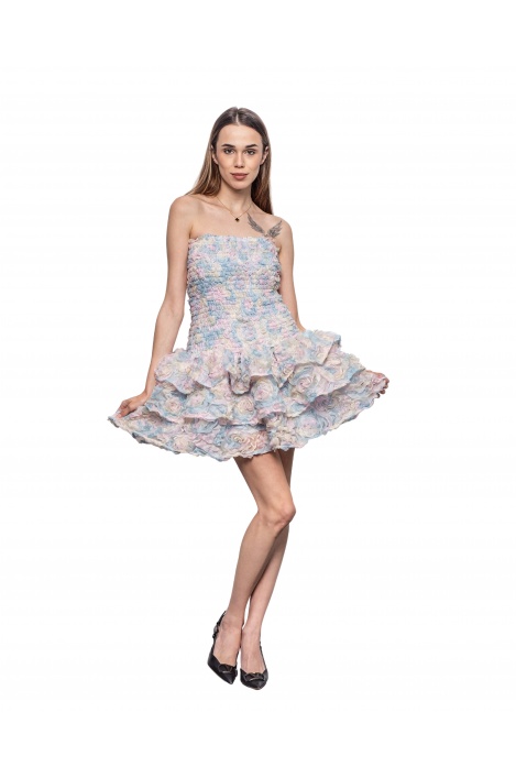 Дамска рокля цвете - изглед 3