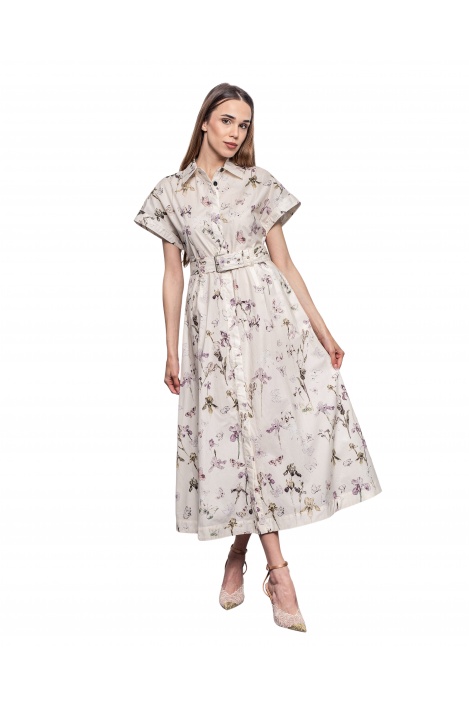 Дамска рокля цвете - изглед 2 - Moonstone.bg Дамска рокля цвете - изглед 2