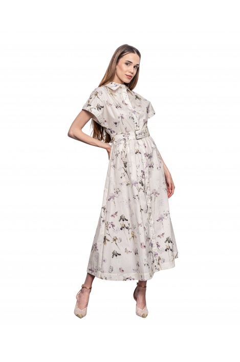 Дамска рокля цвете - изглед 1 - Moonstone.bg Дамска рокля цвете - изглед 1
