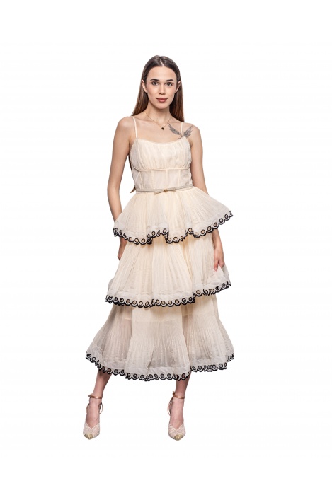 Дамска рокля с волани - изглед 1 - Moonstone.bg Дамска рокля с волани - изглед 1