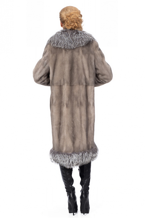 Дамскo кожено палто от визон